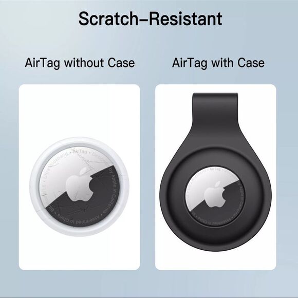 5 for $25🔥Silicone Case for AirTag with Keychain- 2 Pack- New - Picture 6 of 6